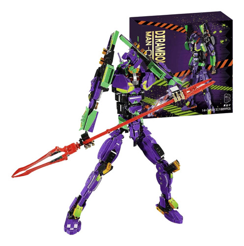 Evangelion Eva-01 Set Bloques Armable 55cm Articulado