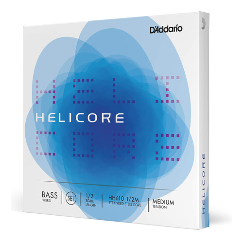 D'addario Helicore Hybrid Bass String Set, Escala 1/2, Tensi