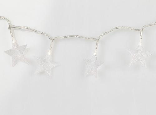 20 Hermosas Luces Navidad Multicolor En Forma De Estrellas