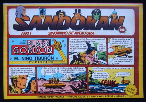 Antigua Revista Sandokán.  Año 1, Nro. 26. 1983. 39268