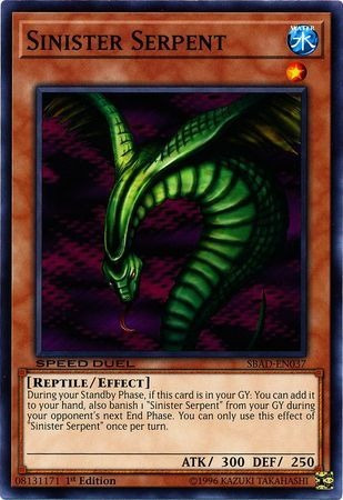 Yugioh! Sinister Serpent - Sbad-en037