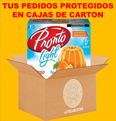 Pronto 3 Gelatinas De Agua Sabor Naranja Con 0% Azúcar Wow