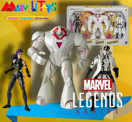 Marvel Legends - Psylocke, Nimrod Y Fantomex 3 Pack