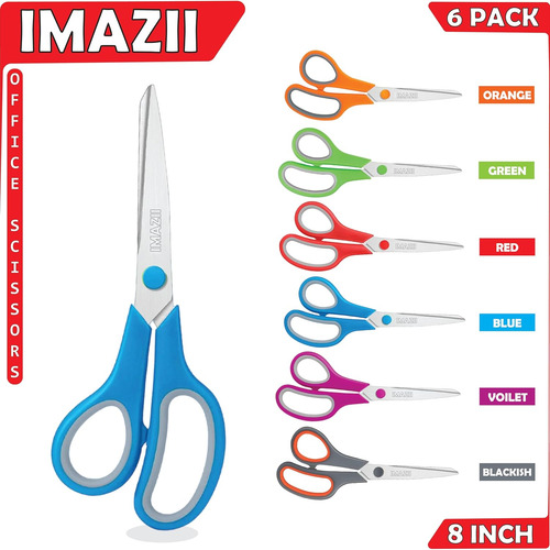 Tijeras Multiusos De 8 Pulgadas X6 Paquete