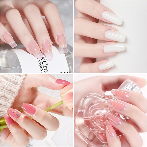 . Kit De Gel For Uñas Uv Led Lamp Poly Gel Polish Set