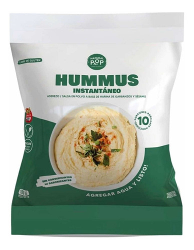 Premezcla Para Preparar Hummus Natural Pop Sin Tacc X 100 Gr