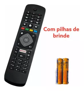 Controle Remoto Compatível Philips Smart Tv 32 40 49 50 E 55