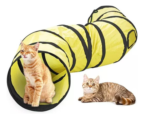 Tunel Pegable Juguete Interactivo Para Gatos Mascotas
