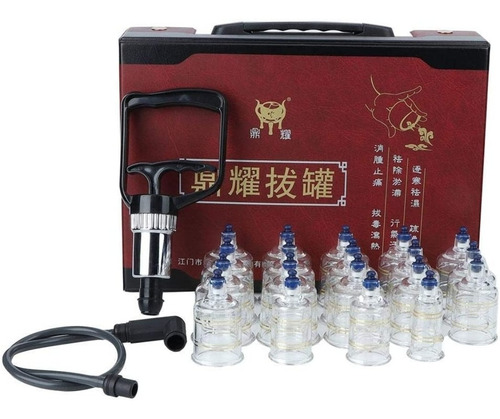 Imagen 1 de 4 de Ventosas Cupping Masajes Celulitis Kit Maleta Copas Spa