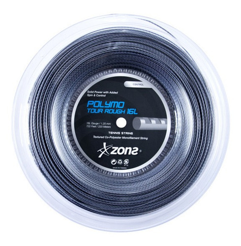 Rollo Cuerda Zons Polymo Tour Rought Simil Luxilon Alu Power Silver