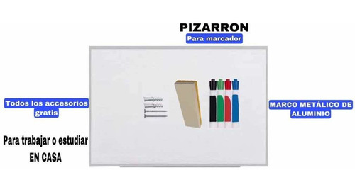 Imagen 2 de 4 de Pintarron Blanco 60x80 Envío A Todo Mexico Incluido