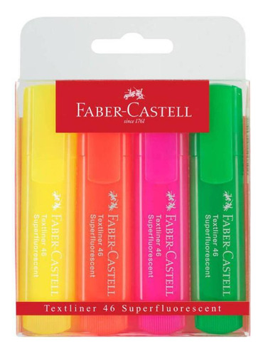 Marcadores Faber Castell Textliner 46