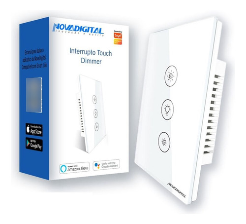 Interruptor Touch Dimmer Wifi Novadigital Tuya 