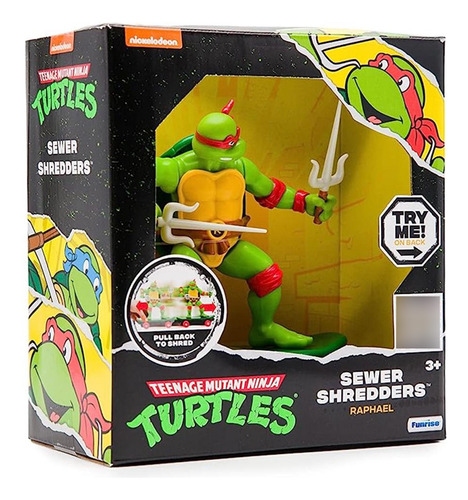 Tartaruga Ninja - Personagem Sewer Shredders - Raphael