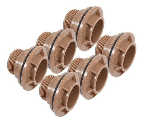 Kit 6 Un Adaptador Roscável Flange 25mm 3/4'' Tigre