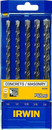 Juego De Brocas P/concreto Sds Plus 5pzs Irwin 1865285