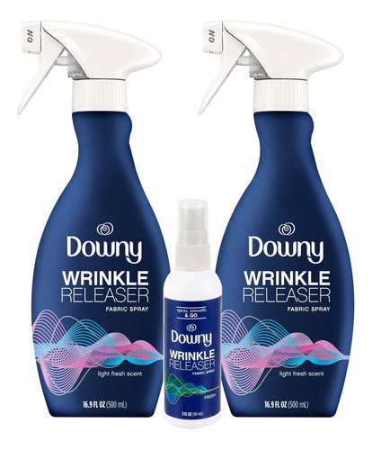 Antiarrugas Downy 500 Ml (2) Con Spray Fresh Para Viajes