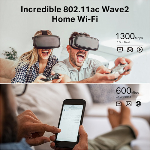 Imagen 3 de 9 de Router Gigabit Wifi Banda Dual Ac1900, Tp-link Archer C80