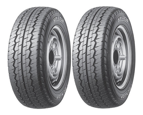 Kit 02 Pneus 195/70 R15 Dunlop Sp Lt30 104s 8lonas (hr/bongo