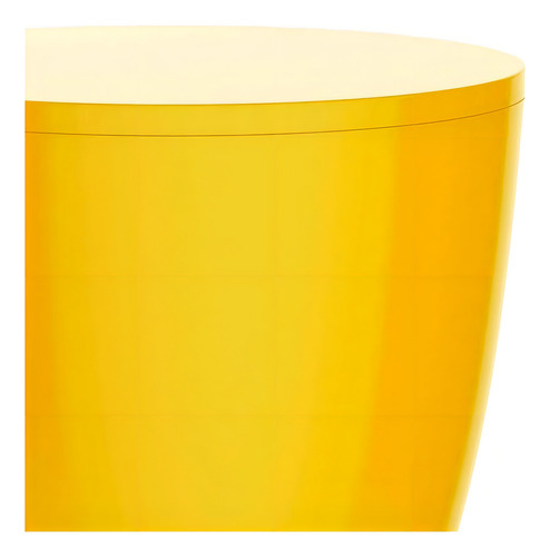 Banqueta Bery Polipropileno Amarela I'm In Cor Amarelo