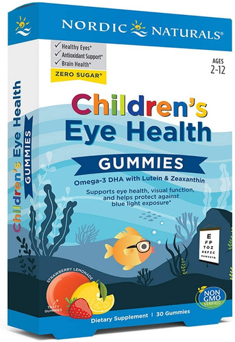 Vitamina Para La Salud De Los Ojos Para Niños 30 Gomitas 