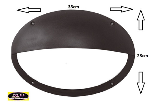 Imagen 2 de 5 de Aplique Pared Exterior Tortuga E27 Apto Led Intemperie Ip54