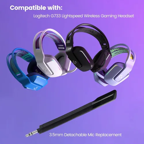 Micrófono Weishan G733 Para Auriculares Logitech 3.5mm