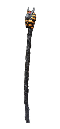 Baston Con Cabeza De Anubis Staff Anubis Complemento Disfraz Faraón Anubis Decorativo Halloween O Cosplay Ghoulish Productions 