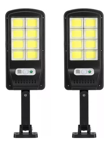 X2 Focos Solares Led Exterior Sensor Movimiento 160 Led 