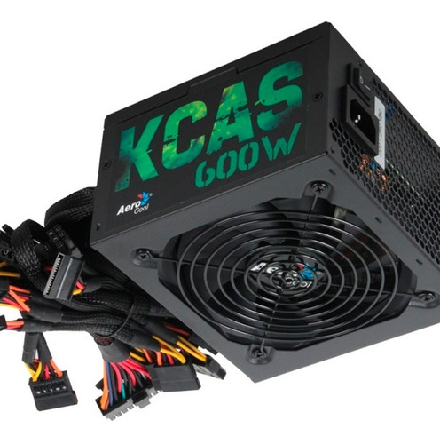 Fuente Alimentacion Pc Gamer 600w Reales Certificada Color Negro
