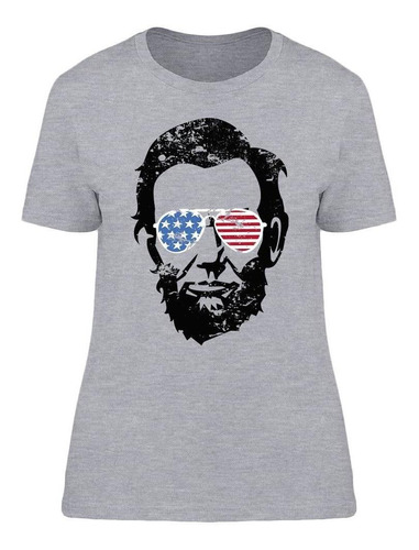 Abraham Lincoln, Lentes Estadounidenses. Camiseta De Mujer