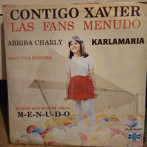 Disco Lp Karlamaria-contigo Xavier,las Fans Menudo