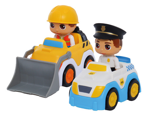 Set 2 Vehiculos Con Figuras Incluidas My Little Kids