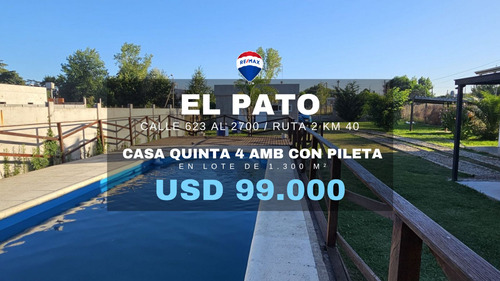 Venta Casa Quinta 4 Ambientes El Pato Berazategui