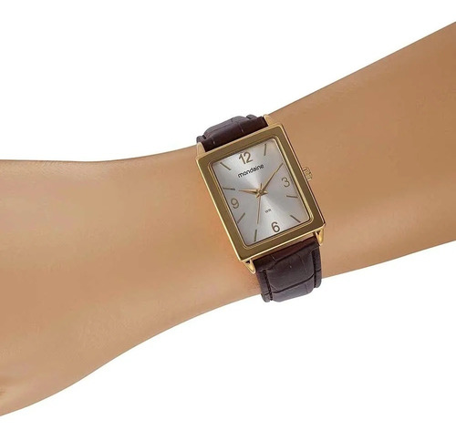 Relógio Masculino Mondaine Dourado 83477lpmvdh1 Couro