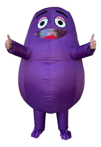Mr Puffy Mueca Inflable - Disfraz Inflable Divertido, Transp