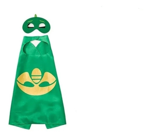 Disfraz Gecko Pj Mask Máscara Y Capa