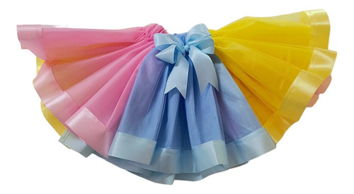 Tutu Niña Multicolor Arcoíris Falda Ballet Varios Colores 