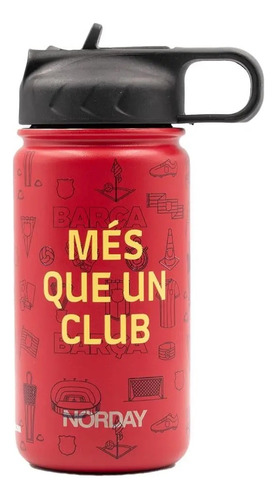 Botella Termo Norday Kids Barcelona Fc Doble Tapa Rojo Barcelona Fc Més Que Una Club