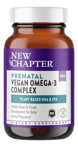 Nuevo Capítulo Suplemento Prenatal Vegano De Dha, Epa Y Dpa-