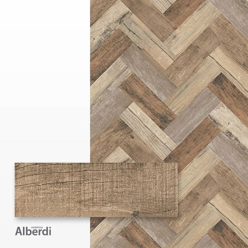 Porcelanato Alberdi 20x60 Fusion Simil Madera 1ª Cal X 1 M2
