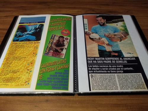 Ricky Martin * Carpeta Recortes Revistas Clippings (Usado)