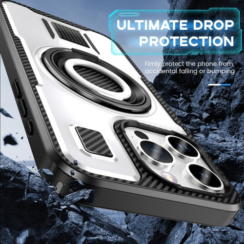 Capa À Prova De Queda Com Suporte Para iPhone 16/15/14