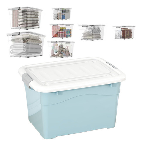 Caja Organizadora 60 Litros Con Ruedas