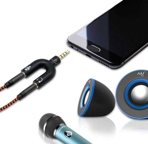 Divisor Audio Estéreo 3.5mm Celular Xbox Micrófono Audifono