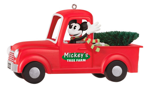 Adorno Árbol Navidad Disney Mickey Mouse Granja Hallmark Color Multicolor Mickeys Tree Farm