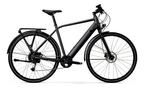 Bicicleta Elétrica Urbana 500 Rockrider Cor Preto-cinza-escuro Tamanho Do Quadro G
