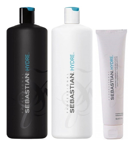 Shampoo 1000ml + Acondicionador + Mascarilla Sebastian Hydre