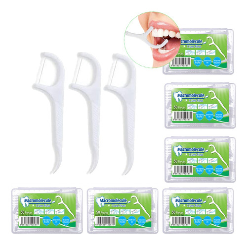 Palillo Hilo Seda Dental Flosser Limpieza Interdental 300pcs