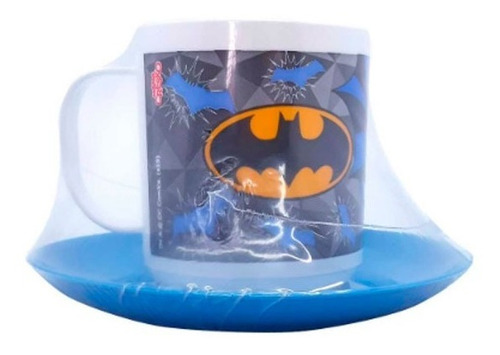 Taza Con Plato Batman Lj027 Cresko Envio Full